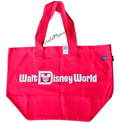 Walt Disney World Parks Mickey Mouse Ear Jersey Spirit Tote Bag - Red