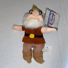 Disney Store Doc Dwarf from Snow White Mini Bean Bag Plush NEW with Tags