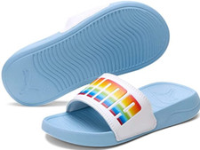 PUMA Popcat Lucky PS Girls' Toddler-Youth Sandal 2 M US Little Kid light blue