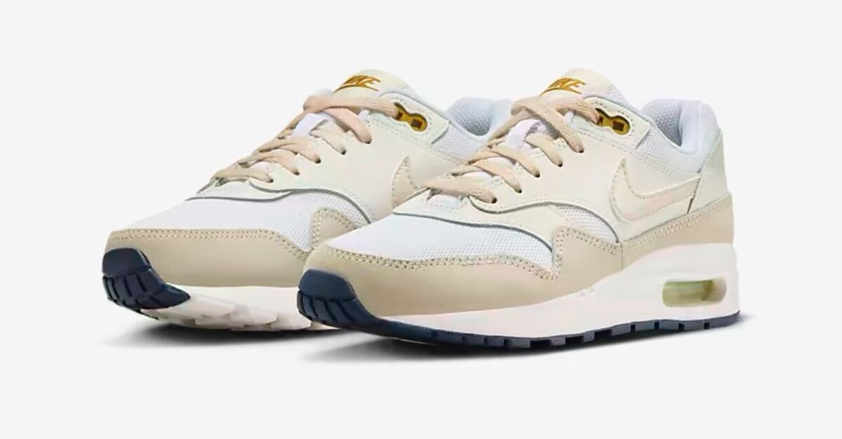 Nike Air Max 1 White/Bronzine/Barely Volt/Light Orewood Nike Air Max 1 White/Bronzine/Barely Volt/Light Orewood
