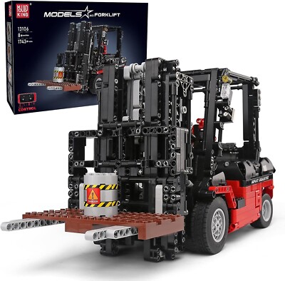 Mould King 13106 Remote Control Technic Forklift Fork Truck Car Building Toy Set