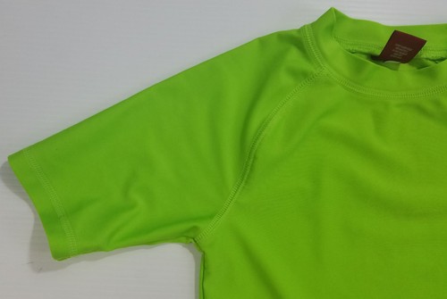 Arizona Jean Co Boys Shirt Short Sleeve Neon Green Size 7 - Picture 3 of 11