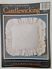 Vintage Cross-Stitch Originals Candlewicking Kit BUTTERFLY Sewing Project H 