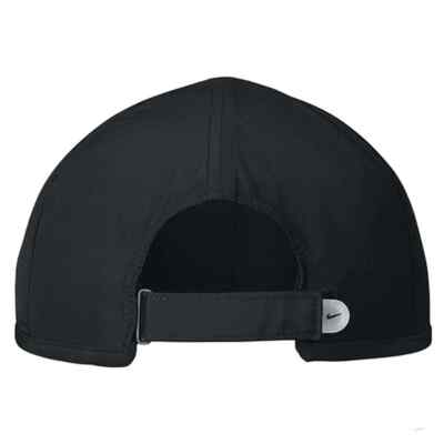 New Nike Feather Light Cap Hat Dri Fit Run Tennis BLACK