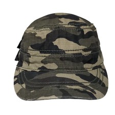 Unbranded Cadet Army Cap Camouflage One Size Adjustable Lightweight Blank