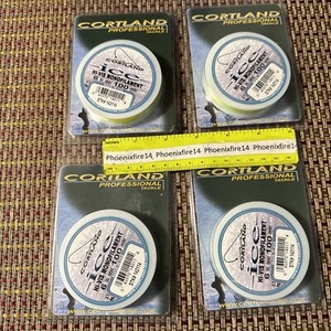 4 New Packages Cortland ICE Mono 6 Lb  Test 100mtr Each Yellow Fishing Line