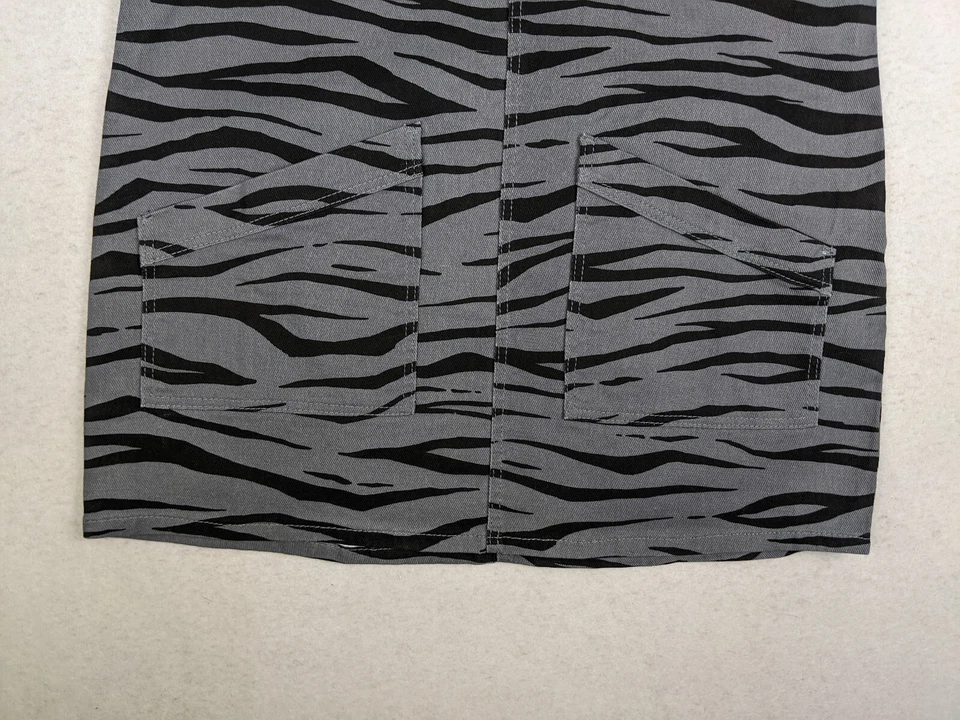 Vestido para mujer Material Niña Talla M Jersey Gris Cebra Estampado Animal Denim Foto 3 de 4