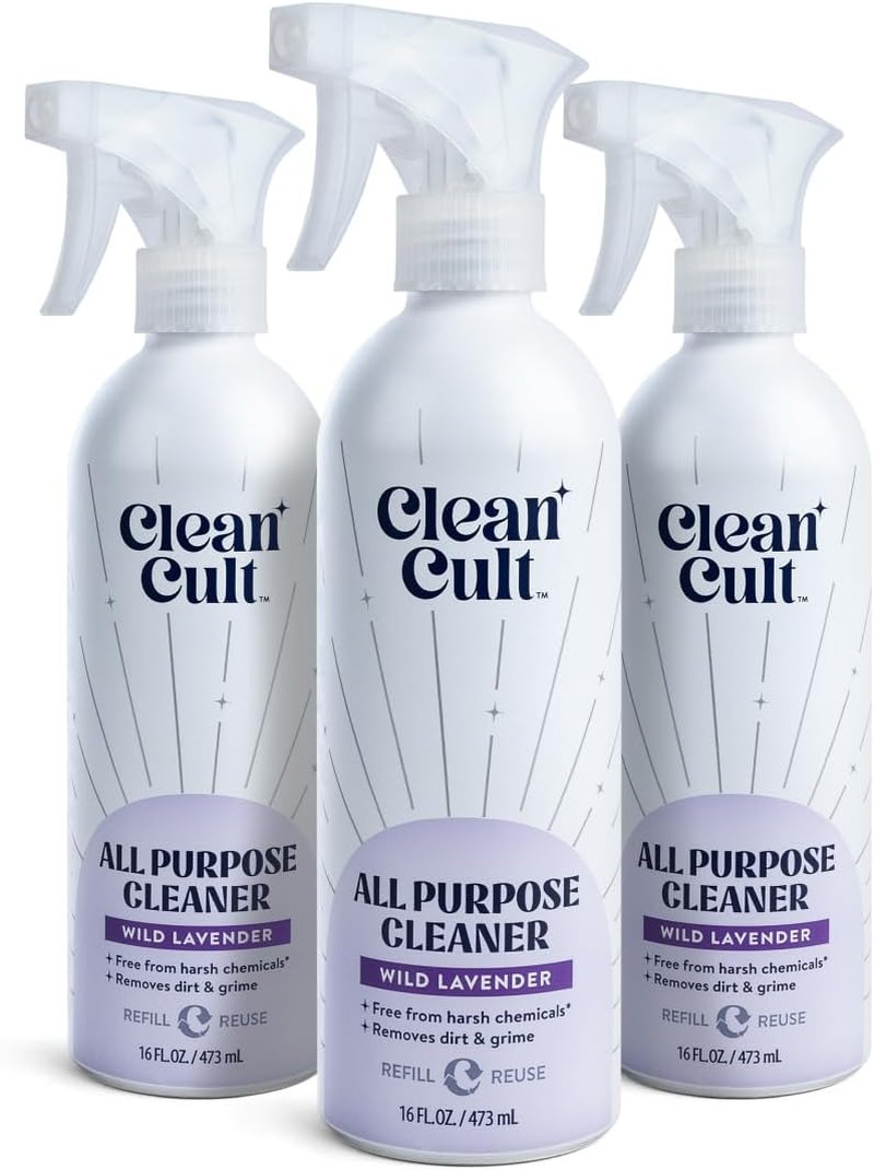 Cleancult - Wild Lavender - All Purpose Cleaner - Refillable Aluminum Bottle - C