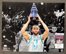 STEPHEN CURRY SIGNED AUTO 16X20 ALL-STAR PHOTO JSA AT89510 GOLDEN STATE WARRIORS