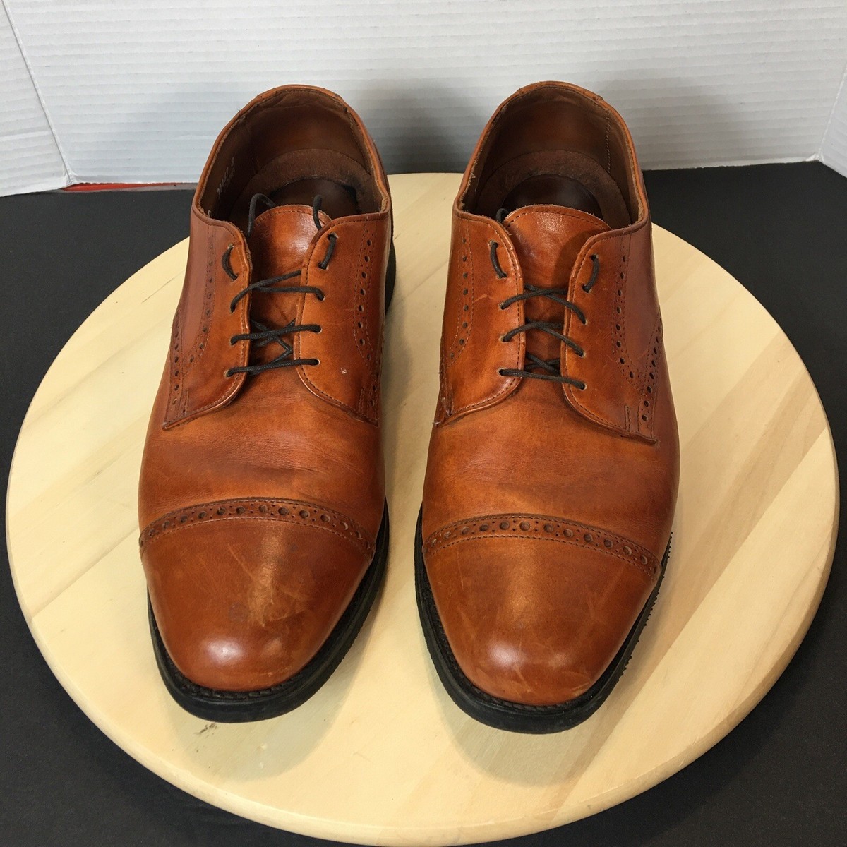 Allen Edmonds Shoes Men\'s 11 D Benton Cap Toe Brogue Derby Brown Leather Vibram Allen Edmonds Shoes Men main image 2