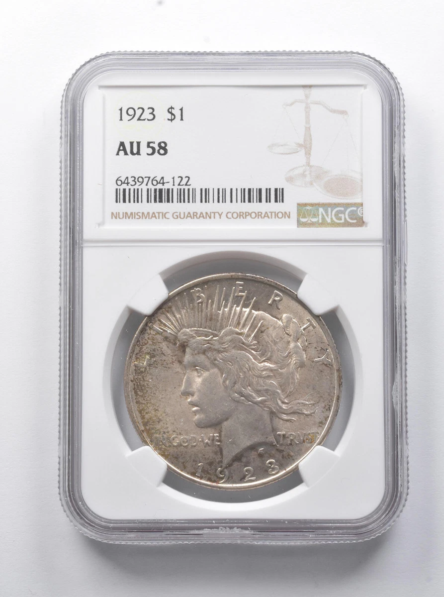 AU 58 Graded 1923 Year Peace Dollars (1921-1935) for sale | eBay