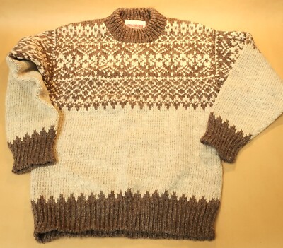 VINTAGE 32'' XS RAPAKA MAHANA PURE WOOL HAND MADE NEW W/O TAGS JUMPER SWEATER