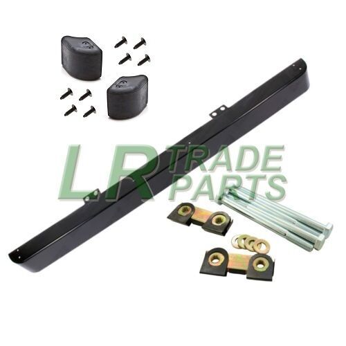 LAND ROVER DEFENDER FRONT BUMPER END CAPS CLIPS & STAINLESS FITTING KIT LR062058 - Picture 1 of 5