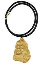 Poodle - Dog Collar, Gold-Plated Pendant For Dog Lovers, Unique Jewelry