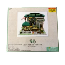 Mayberry Street Miniatures Cuppa Joe DIY Dollhouse Miniature Set Coffee Shop New
