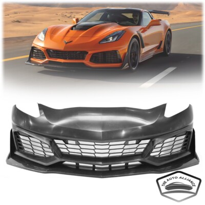 For 2014-2019 Chevy Chevrolet Corvette C7 ZR1 Style Front Bumper Conversion Kit