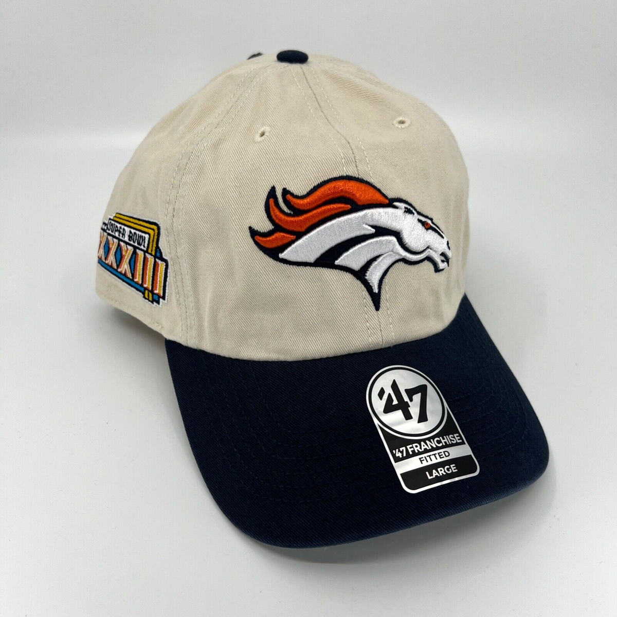 Denver Broncos Hat Large Mens Beige Fitted  display picture 1