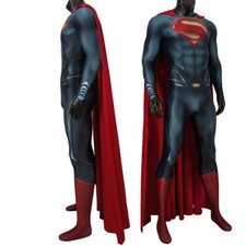 Cool Superman Tuta Classica Uomo d'Acciaio Clark Kent Costume Cosplay Halloween