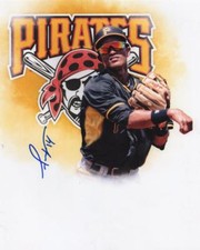 ADRIAN VALERIO PIRATES EDIT SIGNED AUTOGRAPHED 8X10 PHOTO W/COA