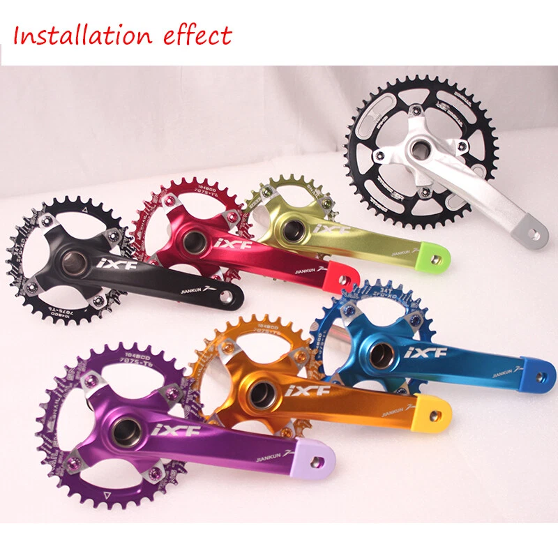 30-52T 104BCD CNC Aluminum alloy Narrow Wide MTB Road Bike Chainring Crank set - Image 3 of 4
