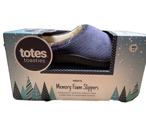 Totes Toasties Men's Memory Foam 