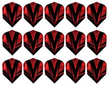 5 New Sets Harrows Vivid Standard Dart Flights   Ships w/ Tracking - Red