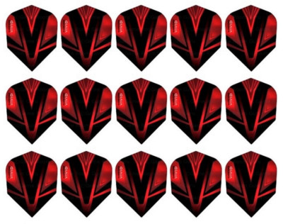 5 New Sets Harrows Vivid Standard Dart Flights   Ships w/ Tracking - Red