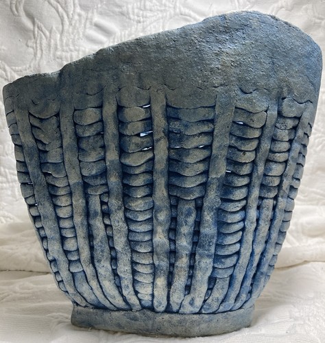Unique Handmade Ceramic Pottery Vase/Basket Primitive Rustic Style - Picture 4 of 8