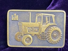 Vtg International Harvester Tractor Belt Buckle By Spec-Cast Rockford Ill Brass