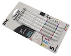 1 Pack 5 Pens INC® Alias Gel Pens Comfort Grip 0.7mm Assorted Colors