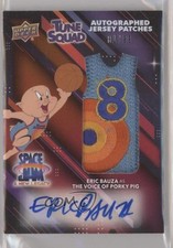 2021 Upper Deck Space Jam A New Legacy /99 Eric Bauza as Porky Pig Patch Auto