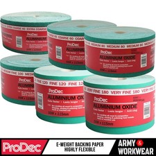 ProDec Ali Oxide 50 Metre Roll Aliminium Sandpaper Crack Resistant Trade Sander