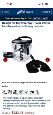 #ad Polar Vortex Cold Therapy System By Pain Management Technologies ￼ $59.00