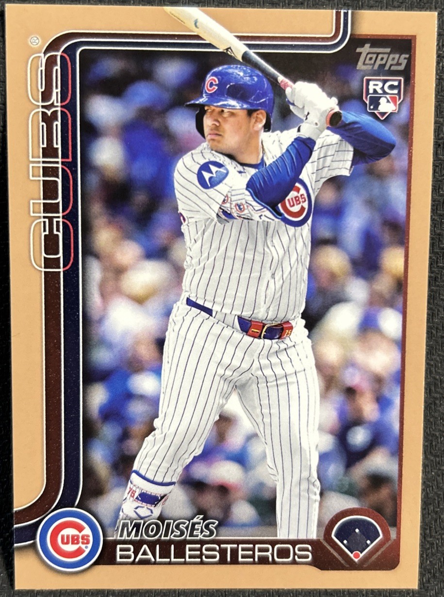 2025 Topps Update Gold Parallel Moises Ballesteros /2025 (US262) Cubs RC