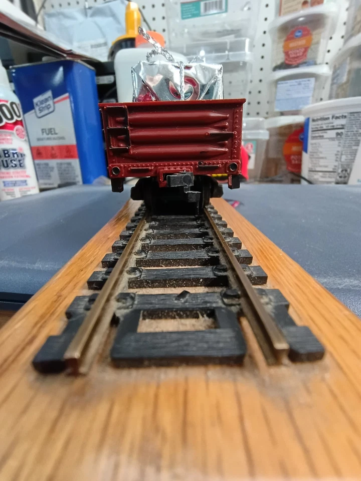 Góndola de Navidad con regalos AT&SF/Santa Fe HO Hornhook acopladores coche #176207 N/B Foto 4 de 4