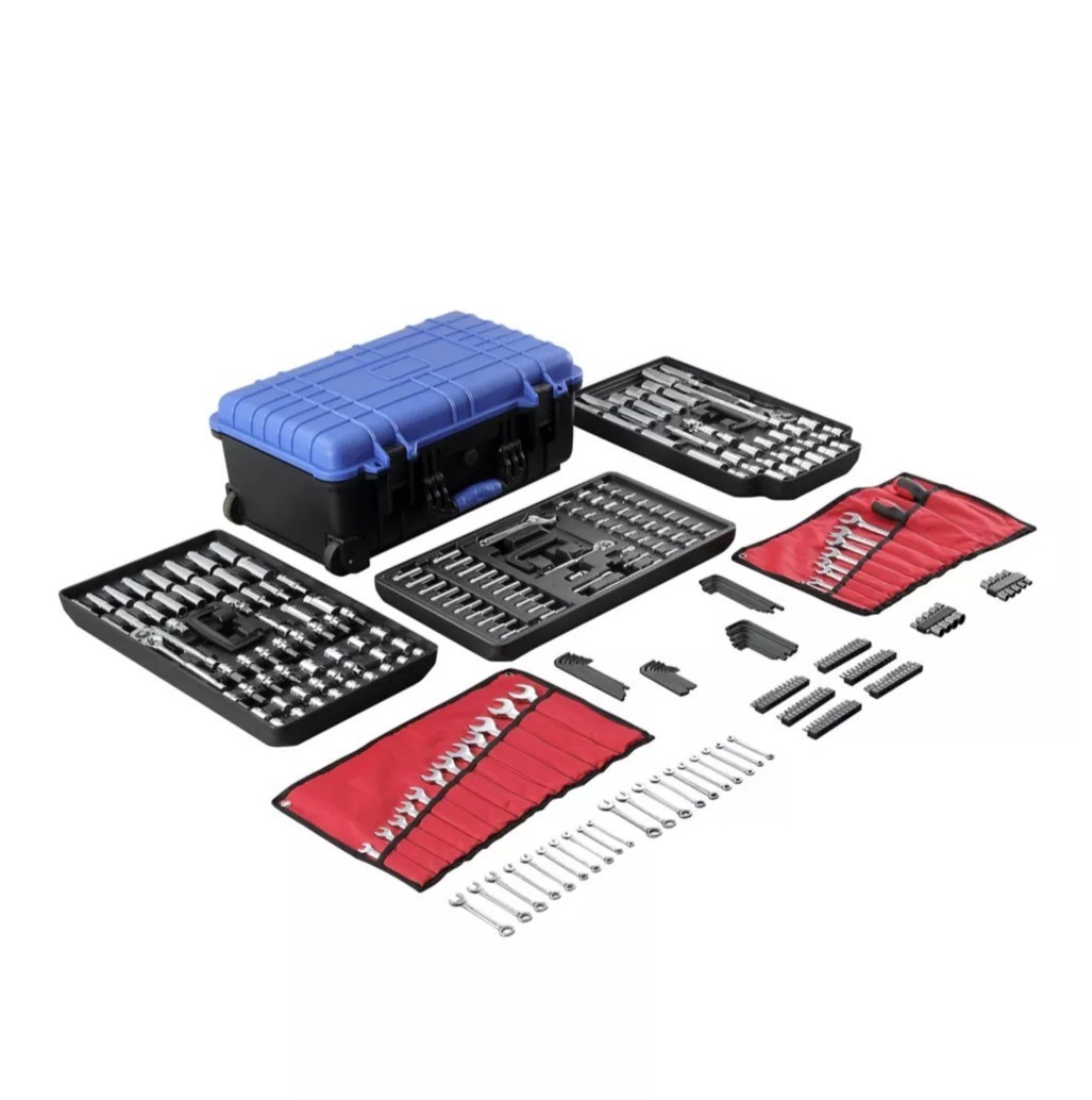 JobSmart 324 Piece Mechanics Tool Set Sockets Ratchets Drive Bits Heavy Case alternate view 4