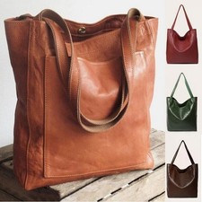 Women's Designer Soft Leather Shoulder Bag Large Capacity Tote Hobo Handbag Gift