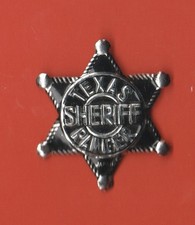SMALL VINTAGE TIN TEXAS RANGER SHERIFF BADGE