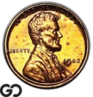 1942 Lincoln Cent Wheat Penny PROOF, Lustrous Bright Red PR++