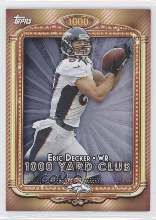 2013 Topps 1000 Yard Club Eric Decker #30 2j3