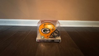 Aaron Rodgers Signed Mini Helmet NFL Green Bay Packers Steiner COA