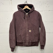 Vintage Carhartt Quilted Active Jacket Deep Plum WJ130 DPM Women s Small