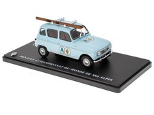 Renault 4 R4 Championnat light blue diecast model car G110T023 Hachette-IXO 1:43
