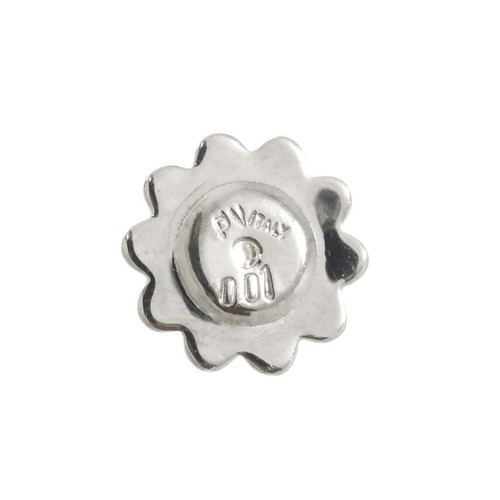Pendientes perforados de diamantes de 0,01/0,01 quilates Ponte Vecchio 18 quilates en peso pesado 750 90284487 - Imagen 5 de 8