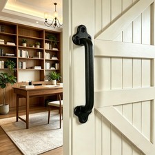 9 Inch Rustic Barn Door Handle, for Sliding Barn Door  Solid Metal Material,...