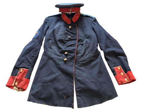WWI WW1 Original Imperial German Prussian Infantry Feldrock M1907/10 Tunic & Cap