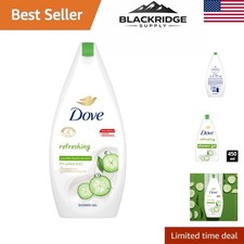 Refreshing 500ml Body Wash with Free Scarlet Loofah – Cucumber & Tea Scent 1.01 per gallon