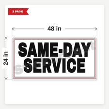 Same Day Service BR3 2 Pack 24x48 Vinyl Banners With Grommets