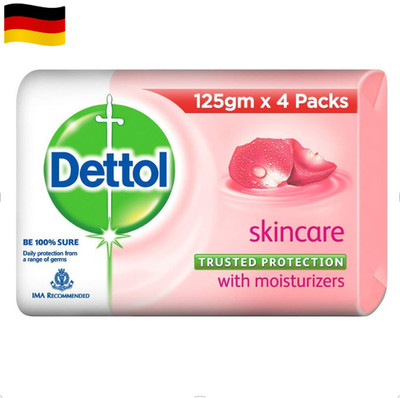 Dettol Skin Cleansing Soap 125g (Pack of 4)