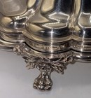 Antique Elias-Barker Silver Plate Ornate Lidded Serving Dish Claw Feet Beauty — photo 3